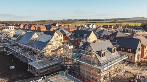 Construction of houses.